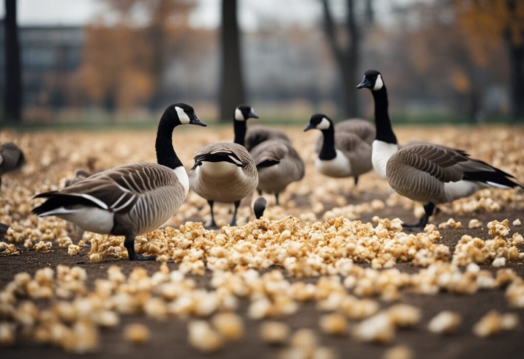 Can Canadian Geese Eat Popcorn
