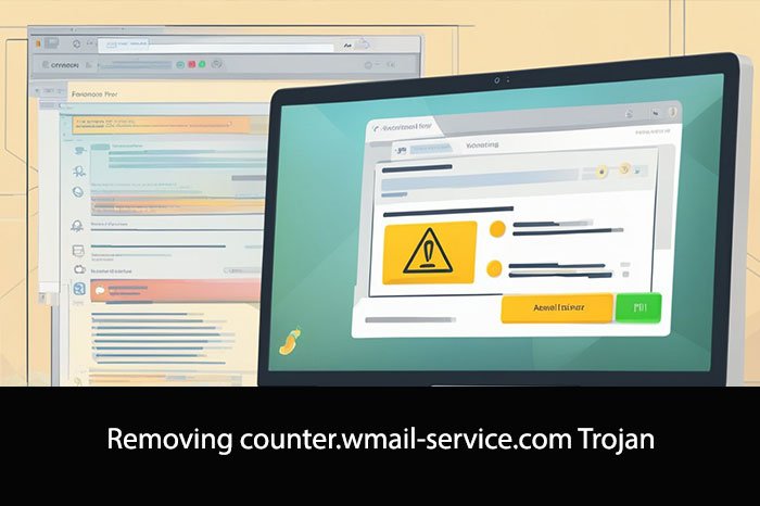 Removing counter.wmail-service.com Trojan