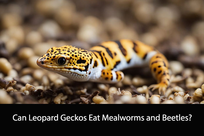Can Leopard Geckos Eat Mealworms and Beetles