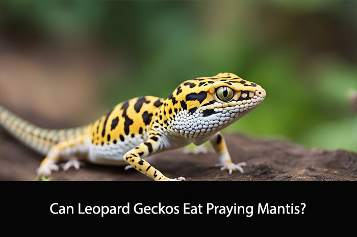 Can Leopard Geckos Eat Praying Mantis